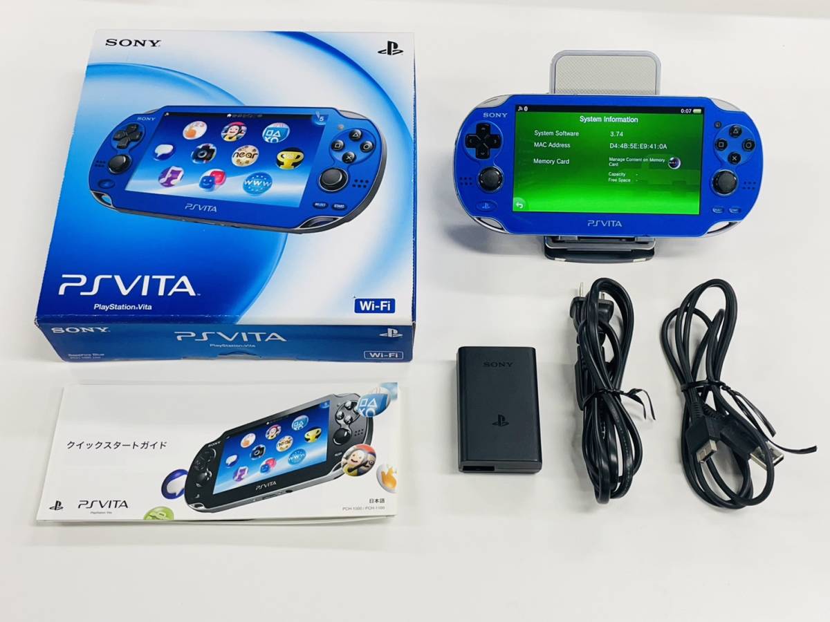 Yahoo!オークション  psvita サファイアブルーの落札相場・落札価格