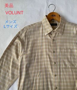 美品　VOLUNT ヴォラント 長袖シャツ シンプル　　Lサイズ