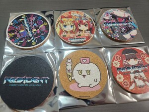 [即決]beatmania ⅡDX resident 6枚セット グッズキャンペーン コースター [送料無料]