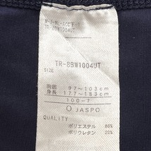 ティゴラ TIGORA 野球 コンプレッションウェア アンダーシャツ Tシャツ ラグラン モックネック ストレッチ ポリ100% O XL ネイビー メンズ_画像5