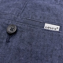 リーバイス LEVI'S テーパードショーツ ショートパンツ ハーフパンツ ジップフライ 綿×麻×ポリウレタン 34 ヘザーネイビー 杢紺 メンズ_画像3