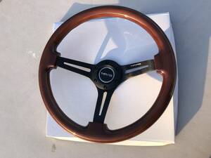 NRG 3~ deep teshu35Φ wood / black spoke USDM JDM old car wood grain regular imported goods immediate payment RST018BR-BK