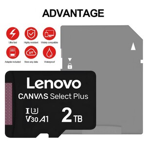 送料無料 2023 Autumn New Lenovo 2TB High speed and High quality Micro SD カード UHS3, Class10, A1, V30 TF Card, Others 