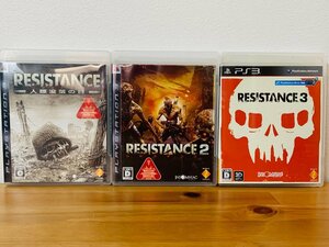 動作確認済 PS3ソフト◆レジスタンス 2 3 RESISTANCE 3点 セット まとめて◆F0208