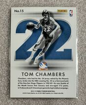 超レア /99 Tom Chambers Atomic Numbers Panini 2013 Silver Legend レジェンド 99枚限定 ルーキー NBA カード_画像2