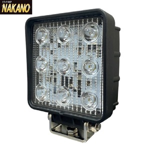 トラック用 LED 角型 作業灯 イエロー 12V/24V/48V 角型フォグランプ 激輝 JB/LSL-1407YE