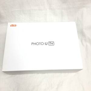 【未使用品】au PHOTO-U TV ZTS11SWA デジタルフォトフレーム ホワイト ポータブルテレビ 防水 ワンセグ フルセグ対応