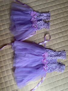 キッズドレス　130 95 紫