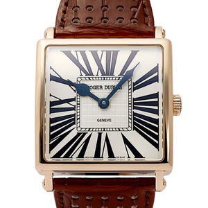 ロジェ・デュブイ ROGER DUBUIS ゴールデンスクエア 28本限定 G40145G55.7A シルバー文字盤 中古 腕時計