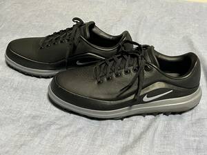 値下げ！【NIKE GOLF】ゴルフシューズ ブラック グレー 美品 サイズUS10 28cm 箱無