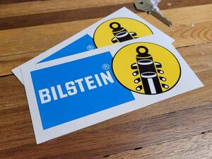 ◆送料無料◆ 海外 Bilstein ビルシュタイン ロゴ 150mm 2枚セット ステッカー