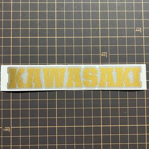 Kawasaki カワサキ　カッティングステッカー　旧車　重ね貼り【シルバー、金】