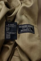 MN BC0003 英国 England製 BURBERRY LONDON バーバリー メンズ ロング トレンチ チェスターコート ジャケット ライトベージュ BURELLA_画像8