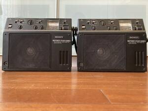 【2台】SONY FM/AMレシーバー／ハイパワー8Wギターアンプ ICF-9090