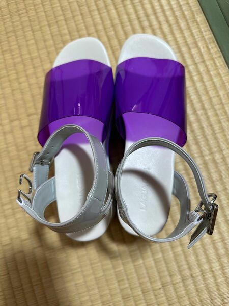 全新 lagua gem サンダルCLEAR PLAT FORM SANDAL