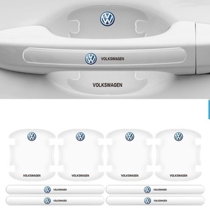 フォルクスワーゲン volkswagen VW ドアハンドル プロテクター 8ピース シリカゲル材質 シール カバー 保護フィルム デカール　②