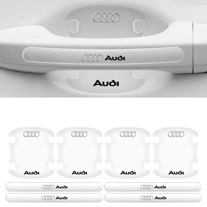 アウディ Audi ドアハンドル プロテクター 8ピース シリカゲル材質 シール カバー 保護フィルム アクセサリー ステッカー デカール　⑥