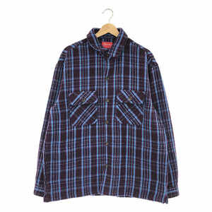 【美品】 SUPREME / シュプリーム | Heavy Flannel Shirt / ヘビーフランネルシャツ | L | パープル | メンズ