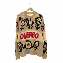 Charles Jeffrey Loverboy / チャールズ ジェフリー ラバーボーイ | クルーネック インターシャ ニット | M | ベージュ | メンズ_画像1