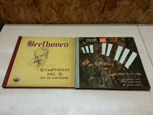SP盤 レコード ベートーベン 2冊 計8枚 交響曲第五番 ピアノ協奏曲