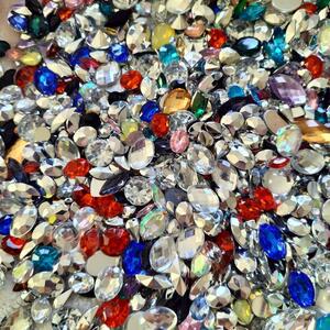  deco parts nails Kirakira ma- Kiss diamond decoration parts emerald ruby sapphire color stone parts gem rhinestone 