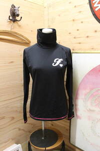 R82*FILA GOLF/ filler Golf inner high‐necked Golf sport leisure lady's black × pink SIZE:L*