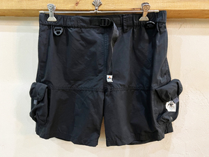 G28★grn outdoor/ジーアールエヌアウトドア TEBURA SHORTS テブラショーツ ナイロンハーフパンツ ブラック メンズ Lサイズ アウトドア★