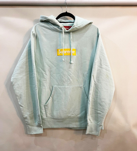 2017AW Supreme/シュプリーム Box Logo Hooded Sweatshirt ボックスロゴ フーディー パーカー スウェット アイスブルー メンズLサイズ