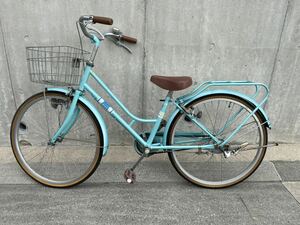 中古 動作良好 現状品 APUA 子供用 女の子用 自転車 24インチ 女児用自転車 小学生用自転車 鍵付 引取手渡し希望 基本発送不可（相談応）