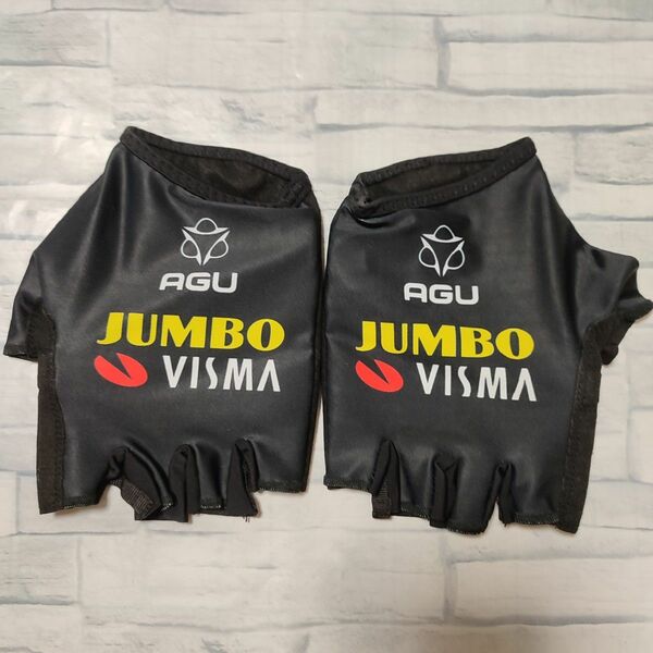 支給品　グローブ　Jumbo visma　手袋　AGU　ユンボヴィスマ　XXL　サイクルジャージロードバイク ロットLottoNL