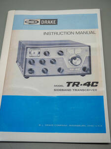 【 DRAKE SSBトランシーバー　TR-4C　 Instruction Manual 】 (#DM_101)