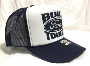 Ford Built tough トラッカー　ホワイト×ネイビー　新品　アメカジ　メッシュキャップ