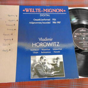 L#3754◆LP◆ ホロヴィッツ - ヴェルテ・ミニョン HOROWITZ Welte-Mignon Digital 独盤 Intercord INT 160.864の画像1