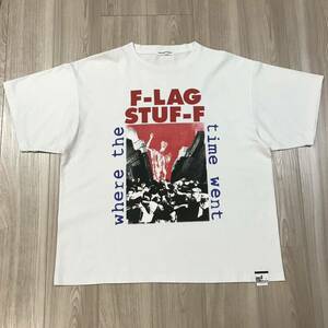 F-LAGSTUF-F FLAGSTUFF HELL TEE where the time went T-SHIRT beams フラグスタフ グラフィック プリント カットソー ビームス Tシャツ