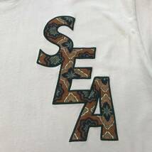 L WIND AND SEA BE YOUTH BEYOUTH TEE ウインドアンドシー ウィダンシー ビー ユース ワッペン ペイズリー ベージュ ブラウン 刺繍 tシャツ_画像6