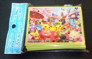 未使用 ポケモンカードゲーム公式 デッキシールド 「はんなりお茶会ごっこ」ピカチュウ ピチュー トゲピー