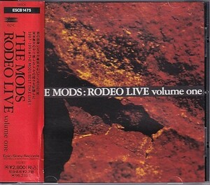 CD THE MODS RODEO LIVE volume one ザ・モッズ