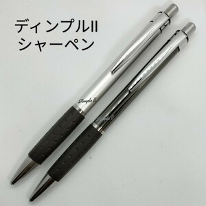 トンボ鉛筆 Tombow ディンプル2 DimpleII シャープペンシル シルバー ガンメタリック 廃番 廃盤 レア 希少 生産終了品 レトロ ゴルフボール