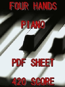 Piano 4 -Hand Bullet/PDF Collection 420 DVD/музыкальный инструмент с клавишкой.