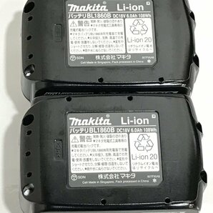 ■未使用3点セット品 makita マキタ 急速充電器 DC18RF バッテリー BL1860B 純正 雪マークあり h0916-2の画像7