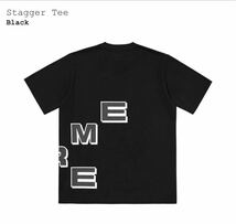 2018 supreme Stagger Tee サイズM 新品未使用 国内正規品 Black 人気 完売 シュプリーム オンライン購入品 送料込_画像2