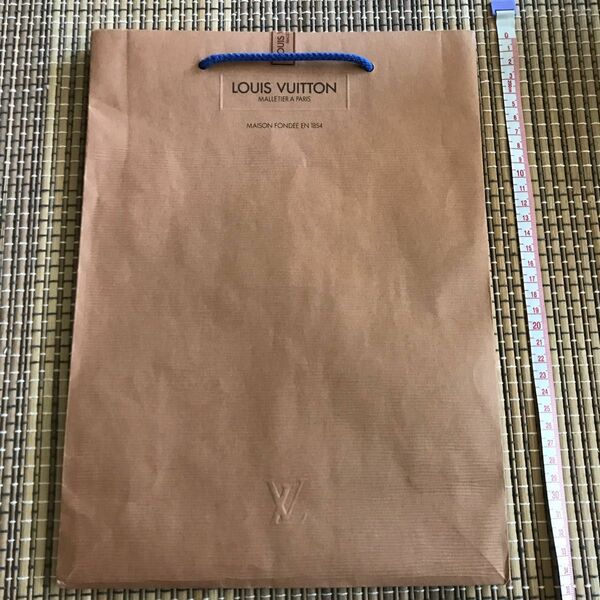 【使用感あり】ルイヴィトン LOUIS VUITTON 紙袋 ショッパー★A4サイズ 軽く二つ折り発送 ブラウン サブバッグ収納