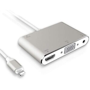 i-Phone to HDMI Audio VGA 変換アダプタ Lightning HDMI変換 ゲームパッド
