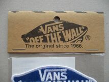 VANS バンズ スケートボード ワッペン正規品パッチ/青BスケートSURFカリフォルニアdog townヴァンズ西海岸SK8ドッグタウンUSAアメリカ V192_画像3