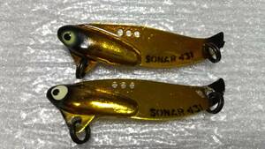 へドン　ソナー　1/4oz　GF　2個　SONAR　heddon　メタルバイブ　BOX保管の未使用品