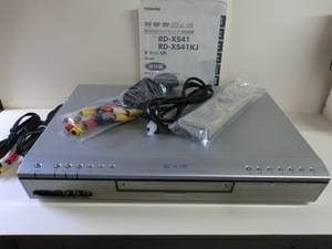 東芝 HDD&DVDレコーダー RD-XS41 本体 リモコン コード 取説