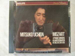 Mitsuko Uchida 内田 光子 / Mozart モーツァルト　4 Piano Sonatas　4つのピアノ・ソナタ　Klaviersonaten KV 280, 281, 282 & 283