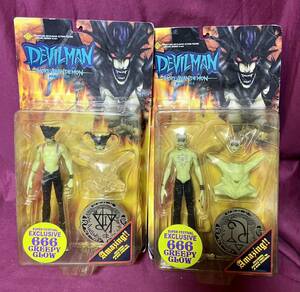 FEWTURE MODELS『DEVILMAN』SUPER FESTIVAL限定 666体 不動 明 ＆ 飛鳥 了 蓄光版 アクションフィギュア 2体セット デビルマン 永井豪