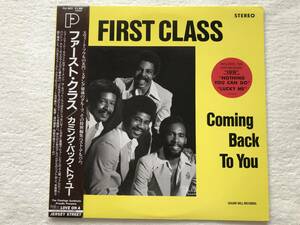 国内盤帯付 盤NM / First Class / Coming Back To You / ２枚のアルバムからベスト曲と、未発表3曲収録 / PLP-6513 / 1989 / 甘茶, Moments