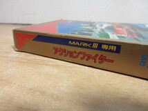 2M1-1 (SEGA MARKⅢ セガ マーク3 アクションファイター) ゲームソフト セガ 箱付 動作未確認 ジャンク 現状_画像4